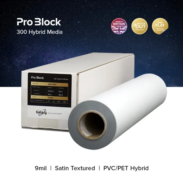 Galaxy Pro Block 300 Hybrid Media, 36in x 164ft