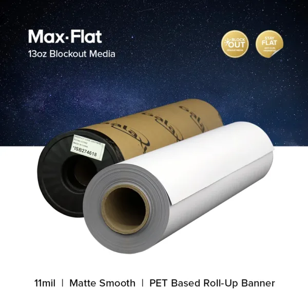 Galaxy Max-Flat 13oz Block Out Media, 36in x 164ft