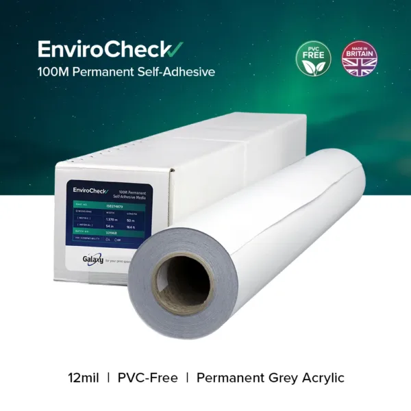 Galaxy EnviroCheck 100M Permanent Self-Adhesive, Matte, 54in x 164ft